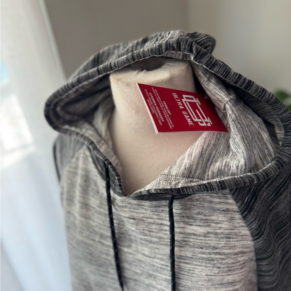 NFL Seattle Seahawks Hoodie Ultra Game Gray Black Pocket Sweatshirt Men’s M NWT - Picture 4 of 7